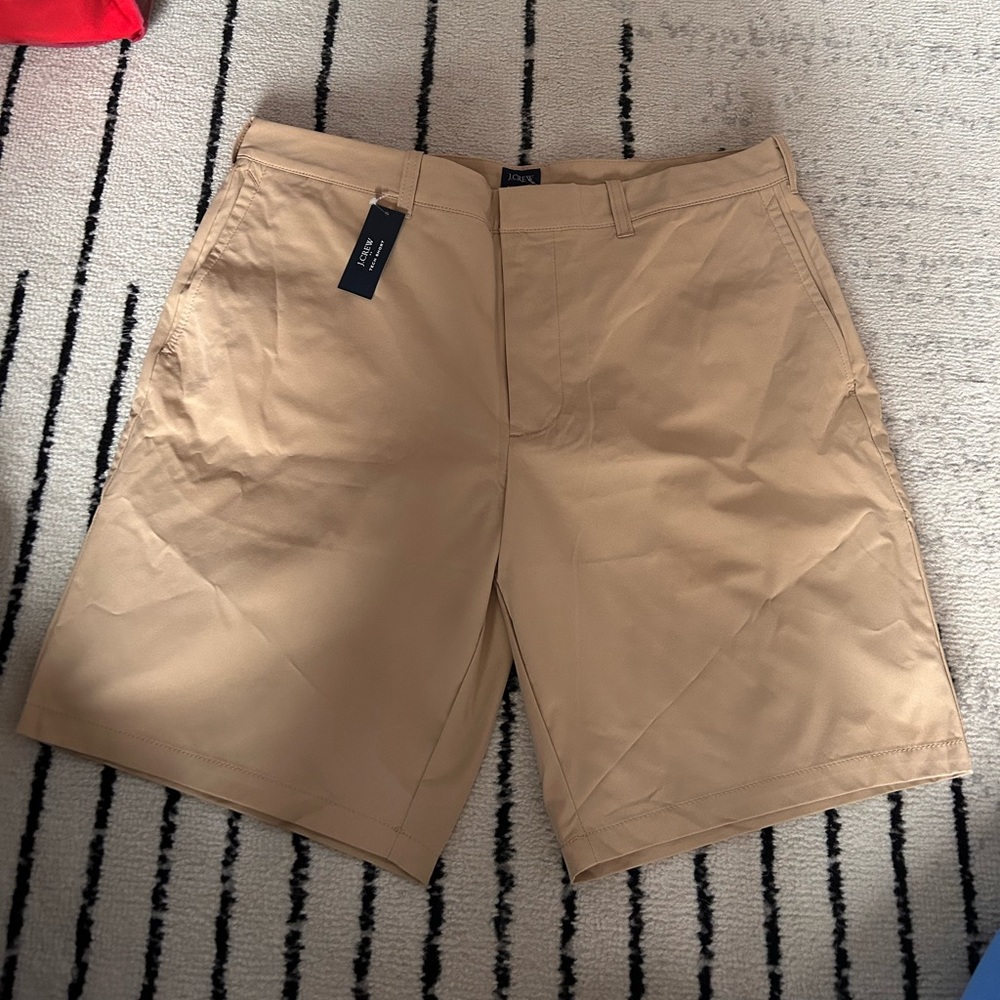 Men’s - J Crew khaki performance tech shorts